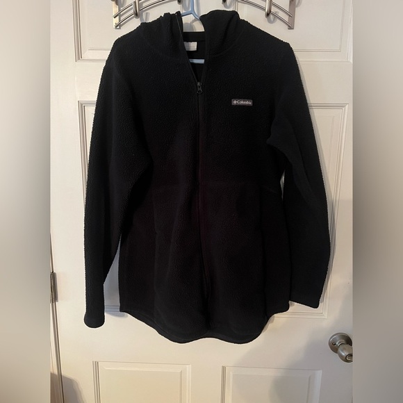 Columbia Black Fleece Jacket Size Large - Picture 2 of 11